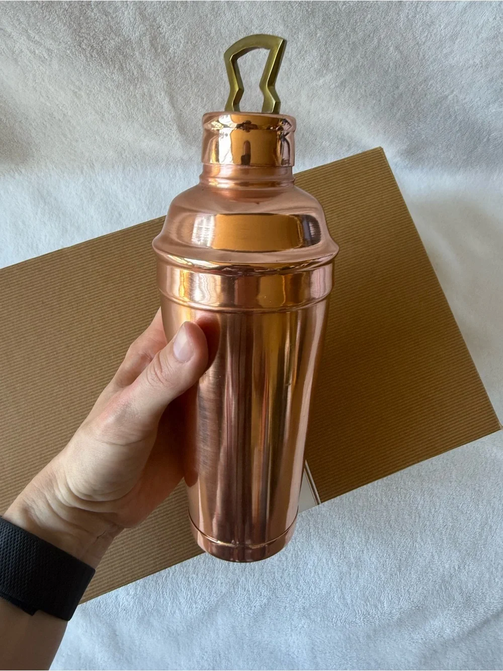 Vintage Pottery Barn Copper Bar Tools & Cocktail Shaker Set – Original Box